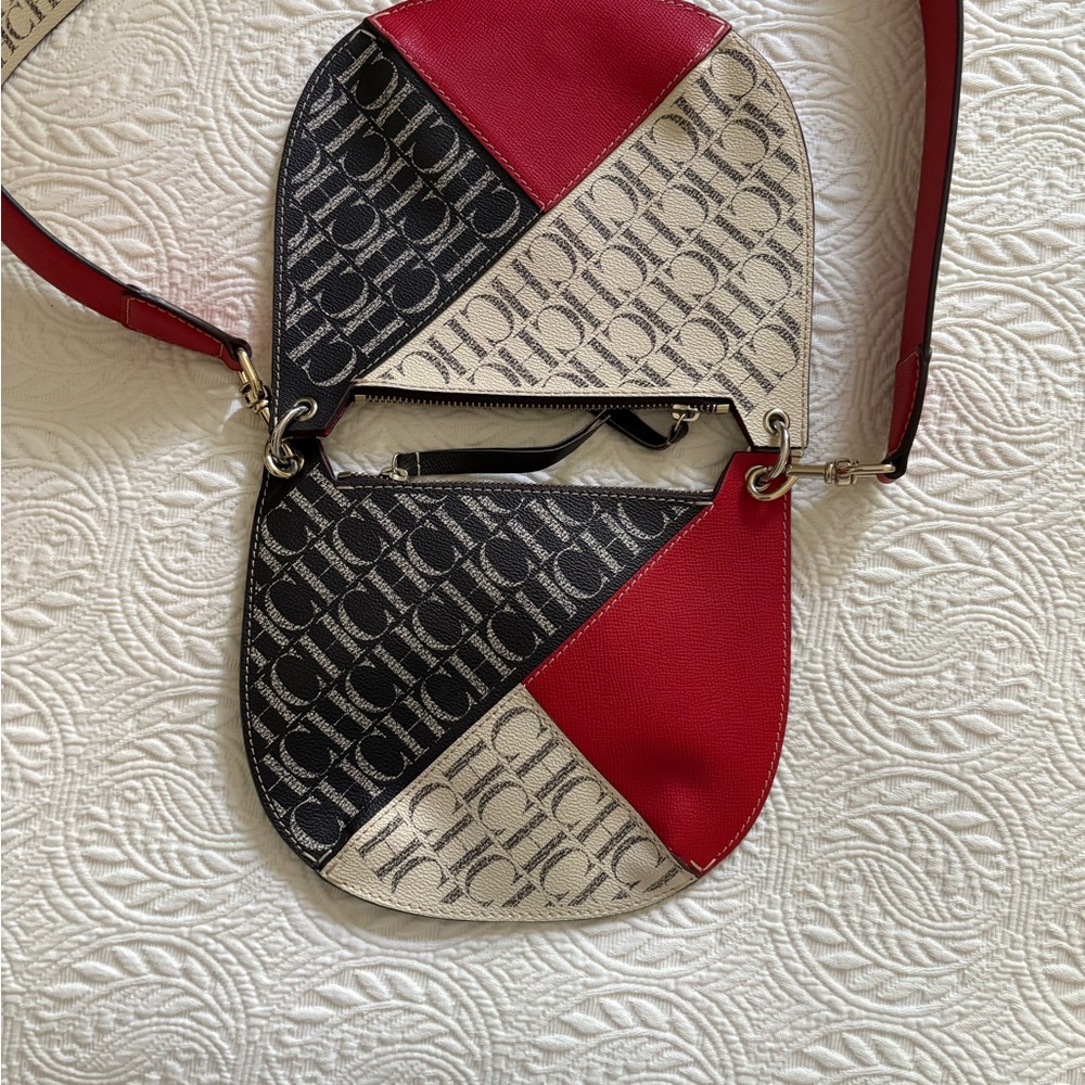 Chic Contrast Statement Piece: Navy & Red Stateme… - image 3